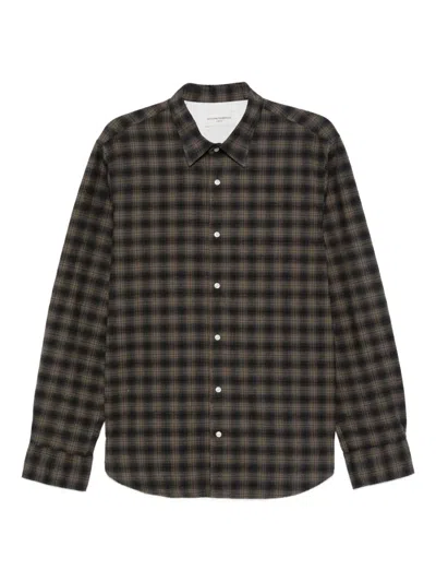 Officine Generale Check-print Shirt In Multi