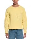 Officine Generale Chris Crewneck Sweatshirt In Yellow