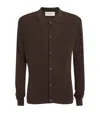 Officine Generale Collared Cardigan In Brown