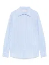 Officine Generale Colombe Stripe Long-sleeve Shirt In Blau