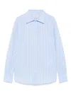 Officine Generale Officine Générale Colombe Texture Cot Stripe Clothing