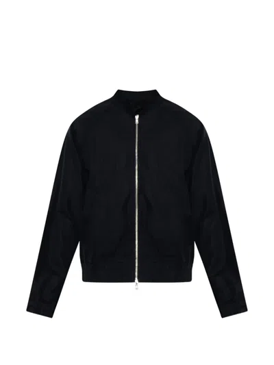 Officine Generale Cory Raglan-sleeve Bomber Jacket In Blue