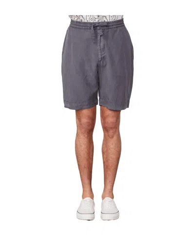 Officine Generale Cotton Bermuda Shorts In Gray