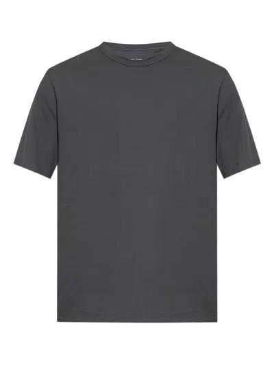 Officine Generale Cotton Crew-neck T-shirt In Gray