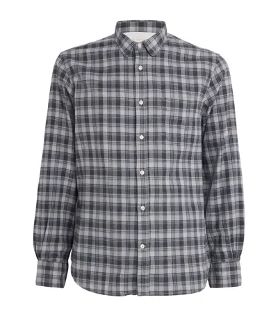 Officine Generale Cotton Plaid Shirt In Multi