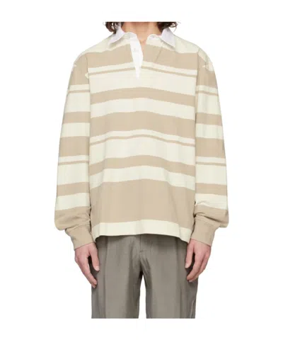 Officine Generale Cotton Striped Polo Shirt