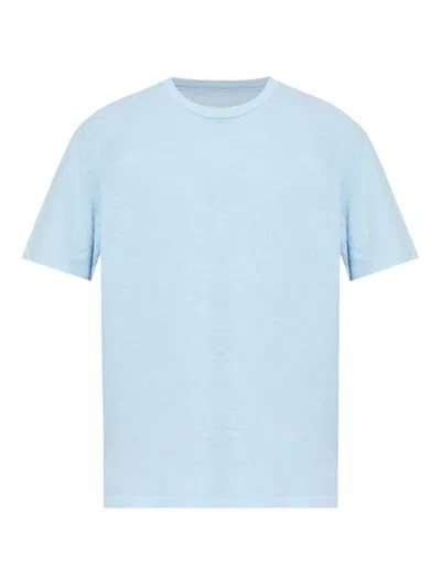 Officine Generale Cotton T-shirt In Blue