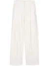 Officine Generale Pleated Poplin Straight Trousers