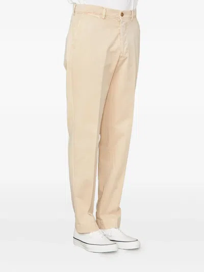 Officine Generale Cotton Trousers In Neutral