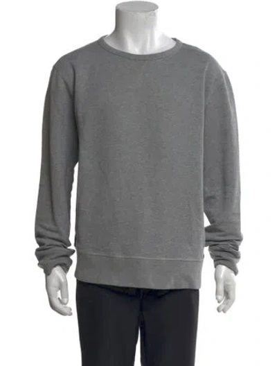 Pre-owned Officine Generale Crew Neck Long Sleeve Pullover In Gray
