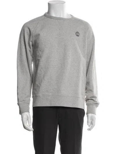 Pre-owned Officine Generale Crew Neck Long Sleeve Pullover In Gray