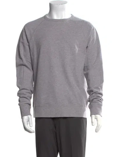 Pre-owned Officine Generale Crew Neck Long Sleeve Pullover In Grey