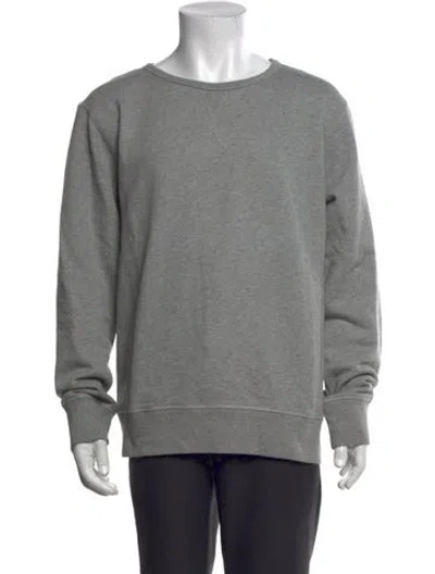 Pre-owned Officine Generale Crew Neck Long Sleeve Sweatshirt In Grey