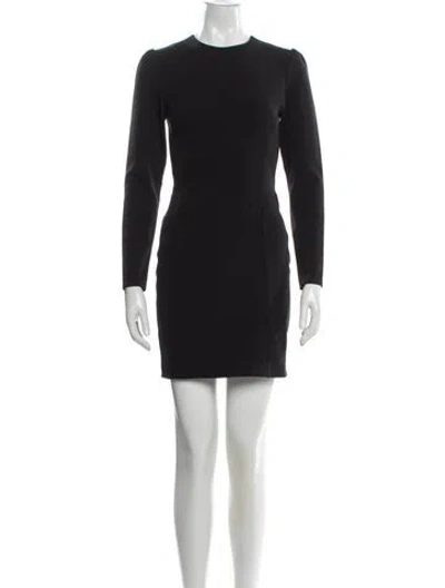 Pre-owned Officine Generale Crew Neck Mini Dress In Gray