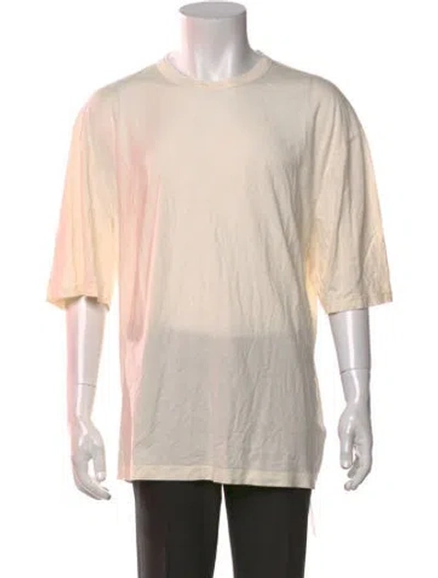 Pre-owned Officine Generale Crew Neck Short Sleeve T-shirt W/ Tags In Neutrals