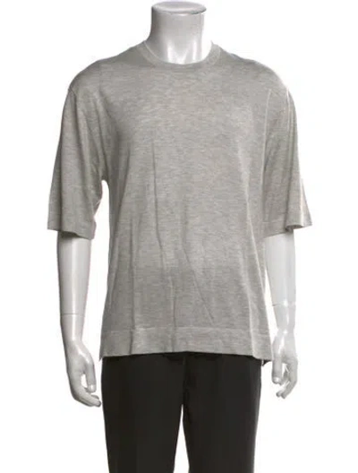 Pre-owned Officine Generale Crew Neck Short Sleeve T-shirt W/ Tags In Neutrals