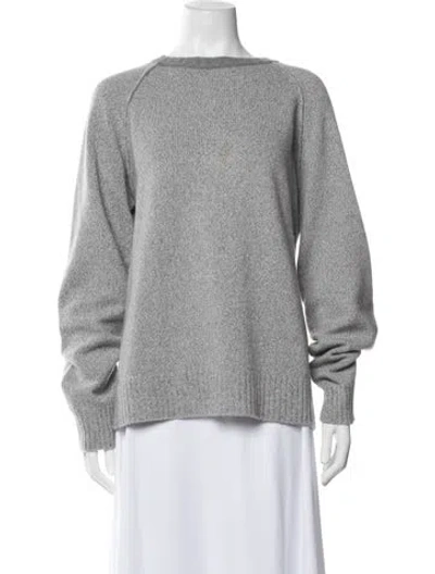 Pre-owned Officine Generale Crew Neck Sweater In Grey
