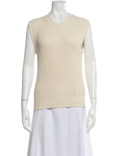Pre-owned Officine Generale Crew Neck Sweater In Neutral