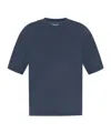Officine Generale Crew-neck T-shirt In Blue