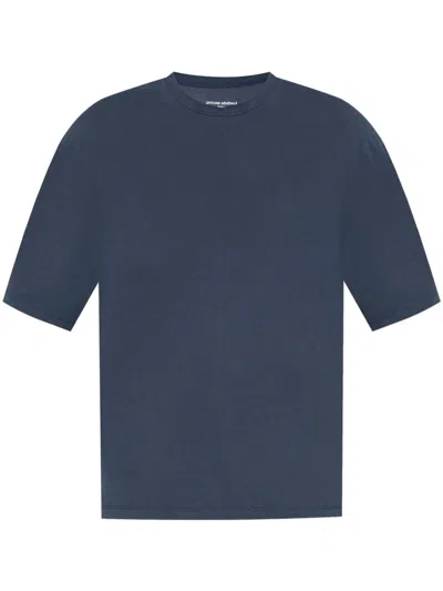 Officine Generale Crew-neck T-shirt In Blue