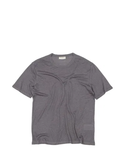Officine Generale Short-sleeved T-shirt In Brown