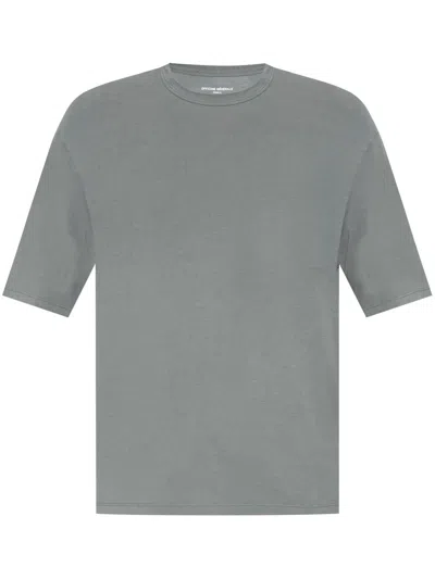 Officine Generale Crew-neck T-shirt In Gray