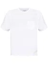 Officine Generale Crew Neck T-shirt In Weiss