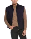 Officine Generale Damien Wool-blend Vest In Blue