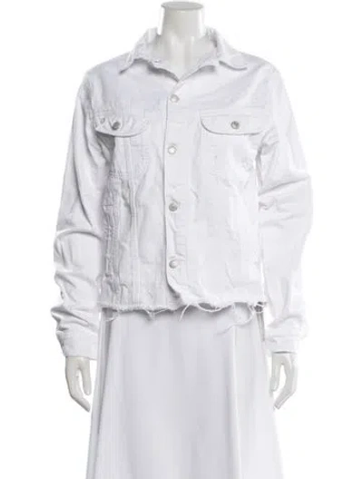 Pre-owned Officine Generale Denim Jacket In White