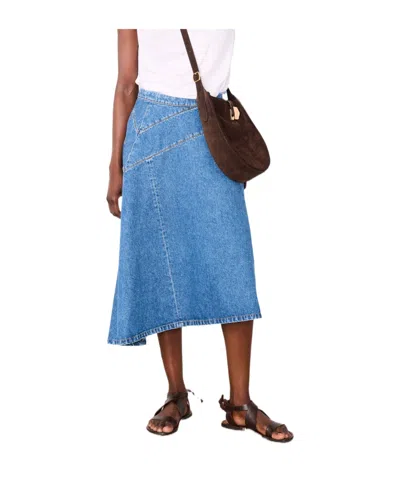 Officine Generale Denim Skirt In Blue
