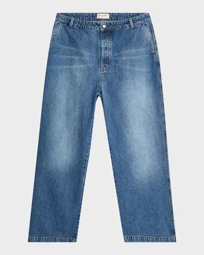 Officine Generale Denim Straight-leg Jeans In Blue