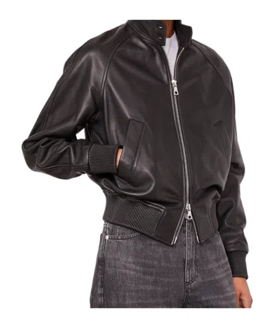 Officine Generale Dorina Bomber Jacket In Brown