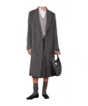 Officine Generale Double-breasted Coat In Gray