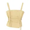 Officine Generale Double-breasted Strap Top With Asymmetrical Hem