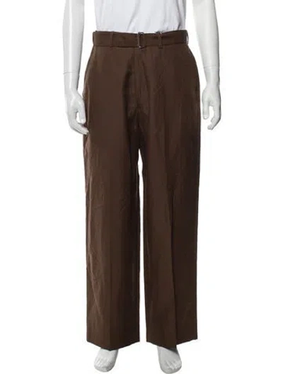 Pre-owned Officine Generale Dress Pants In Brown