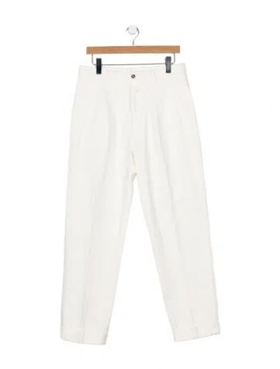 Pre-owned Officine Generale Dress Pants In White