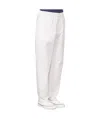 Officine Generale Elasticated-waist Tapered Trousers In White