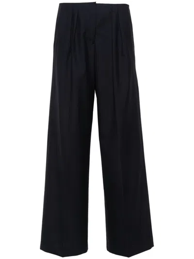 Officine Generale Officine Générale Elia Pants Italian Fresco Wool In Black