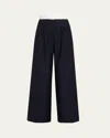 Officine Generale Elia Pinstripe Italian Wool Pants In Multi