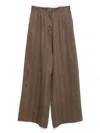 Officine Generale Officine Générale Elia Pts Li Cot Herringbone In Toffee/black