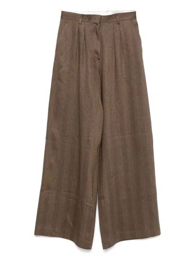OFFICINE GENERALE OFFICINE GÉNÉRALE ELIA PTS LI COT HERRINGBONE CLOTHING