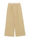 Officine Generale Officine Générale Elia Pants Twill Cot Piedye In Neutrals