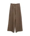 Officine Generale Officine Générale Elia Pts Li Cot Herringbone In Toffee/black