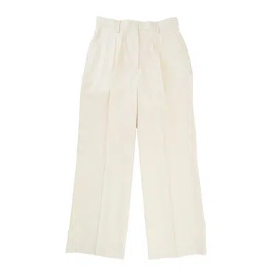 Officine Generale Elia Trousers In White