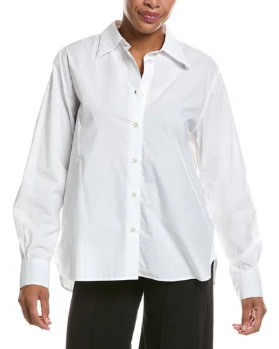 Officine Generale Ella Poplin Shirt In White
