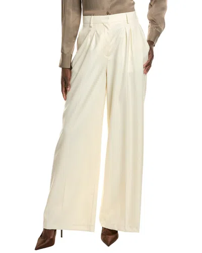 Officine Generale Ella Wool Pant In Neutral