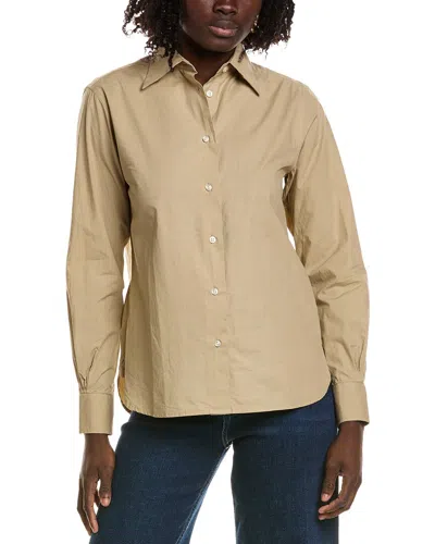 Officine Generale Ella Woven Top In Neutral