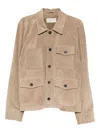 Officine Generale Elvis Jacket In Neutral