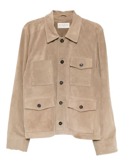 Officine Generale Elvis Jacket In Neutral