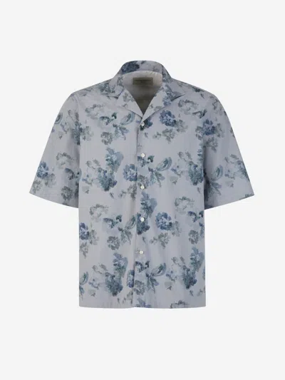 Officine Generale 花卉印花棉衬衫 In Floral Motif